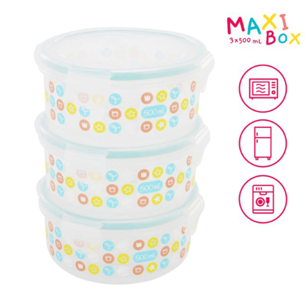 Badabulle ételtároló Maxibox 3x500ml B004001