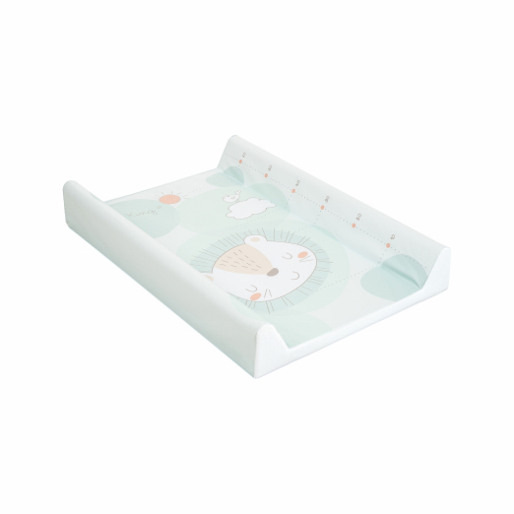 Kikkaboo pelenkázólap - merev 2 oldalú 50x70cm The King zöld