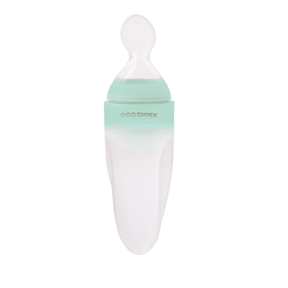 Kikkaboo babaetető szilikonos kanállal 90 ml rocket menta
