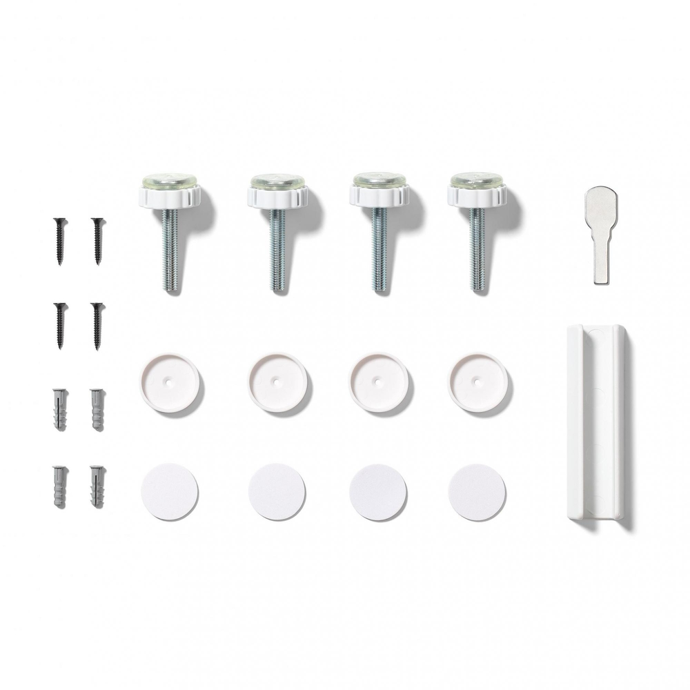 Babyono ajtórács fém - toldalékkal, 75-96cm fehér 943/01