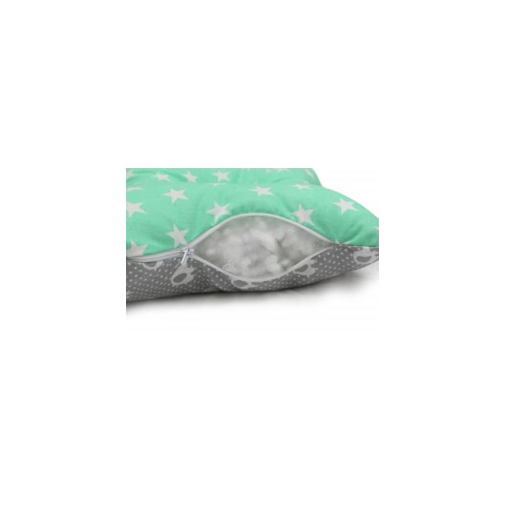 Scamp laposfejűség elleni párna Green Stars Elephants BLP007