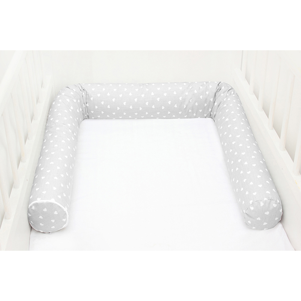 Scamp rácsvédő hengerpárna 210cm Little Heart White Grey BRVE011 210CM