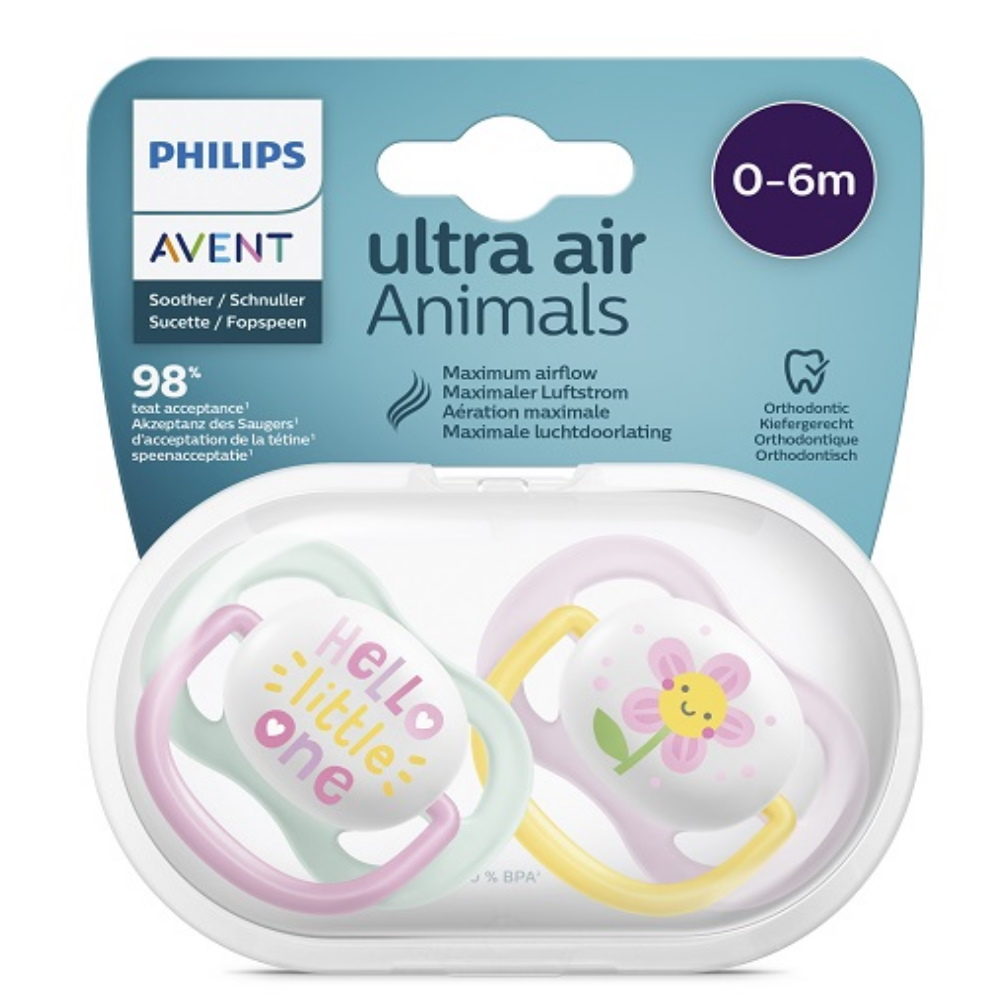 Philips AVENT játszócumi - ultra air play 0-6hó mix 2db