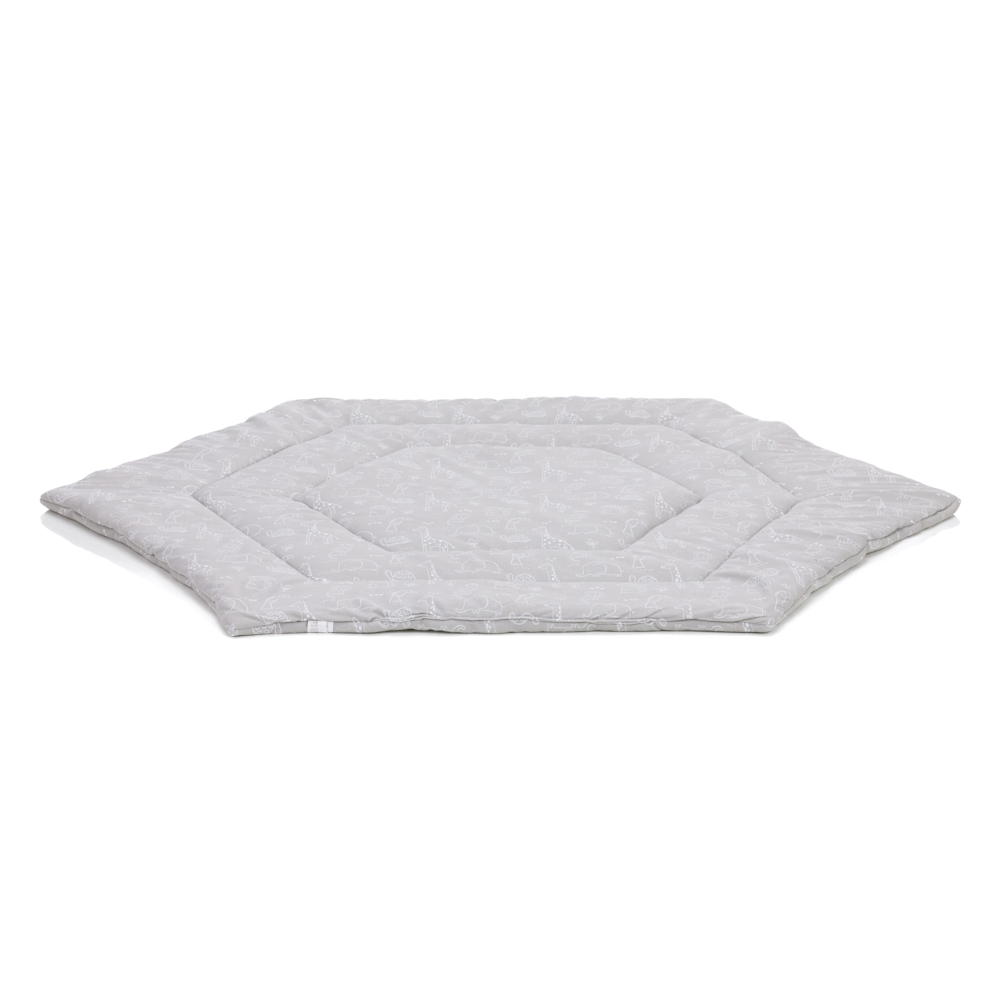 Fillikid betét hatszögletű utazójárókába 124cm átmérőjű szürke Safari 1121-77