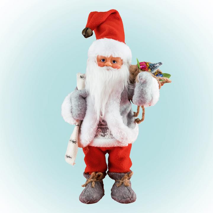 Táncoló, zenélő Mikulás, 30cm KDD32