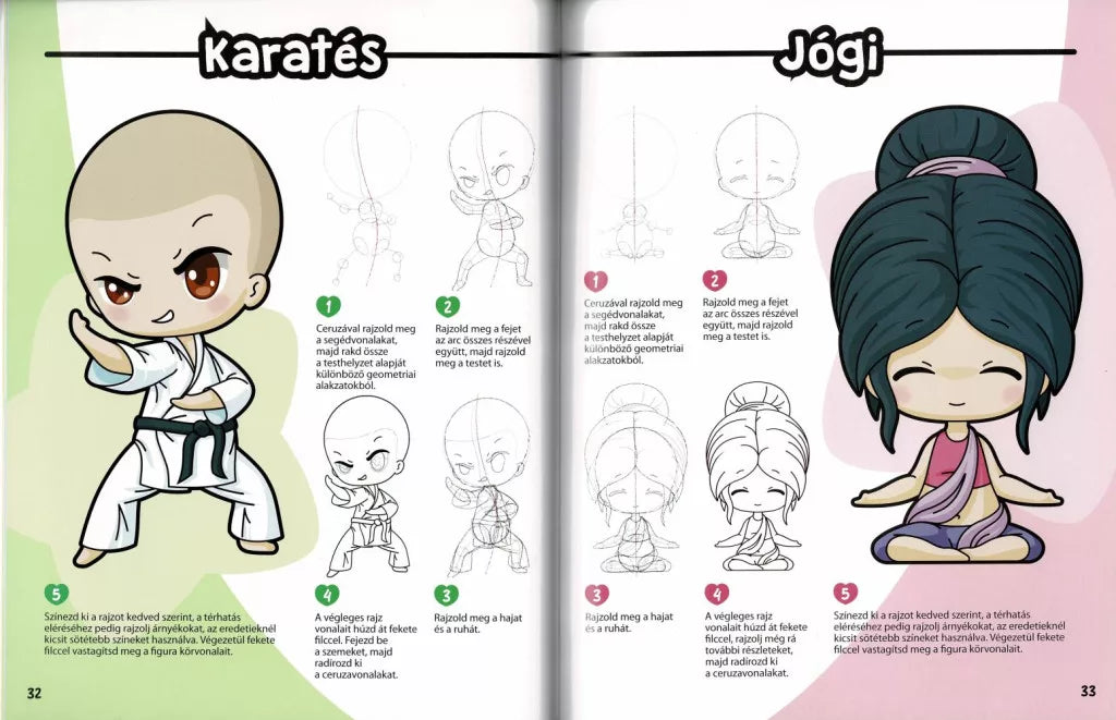 Manga karakterek csibi stílusban