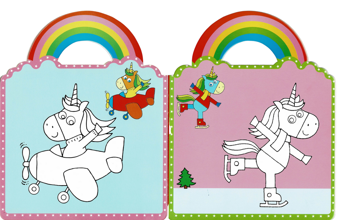 Unikornisok - Színezd ki és ragaszd be matricákkal 1.