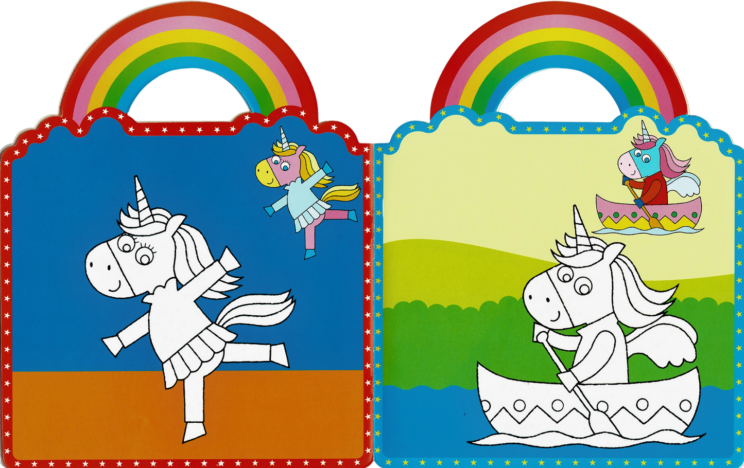 Unikornisok - Színezd ki és ragaszd be matricákkal 2.