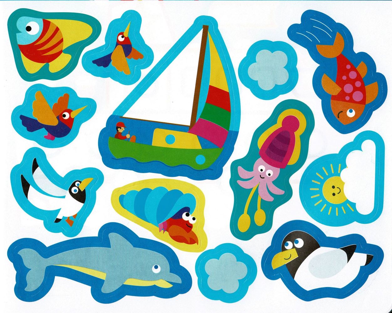 Táskás kifestő matricákkal - Hajók és repülők