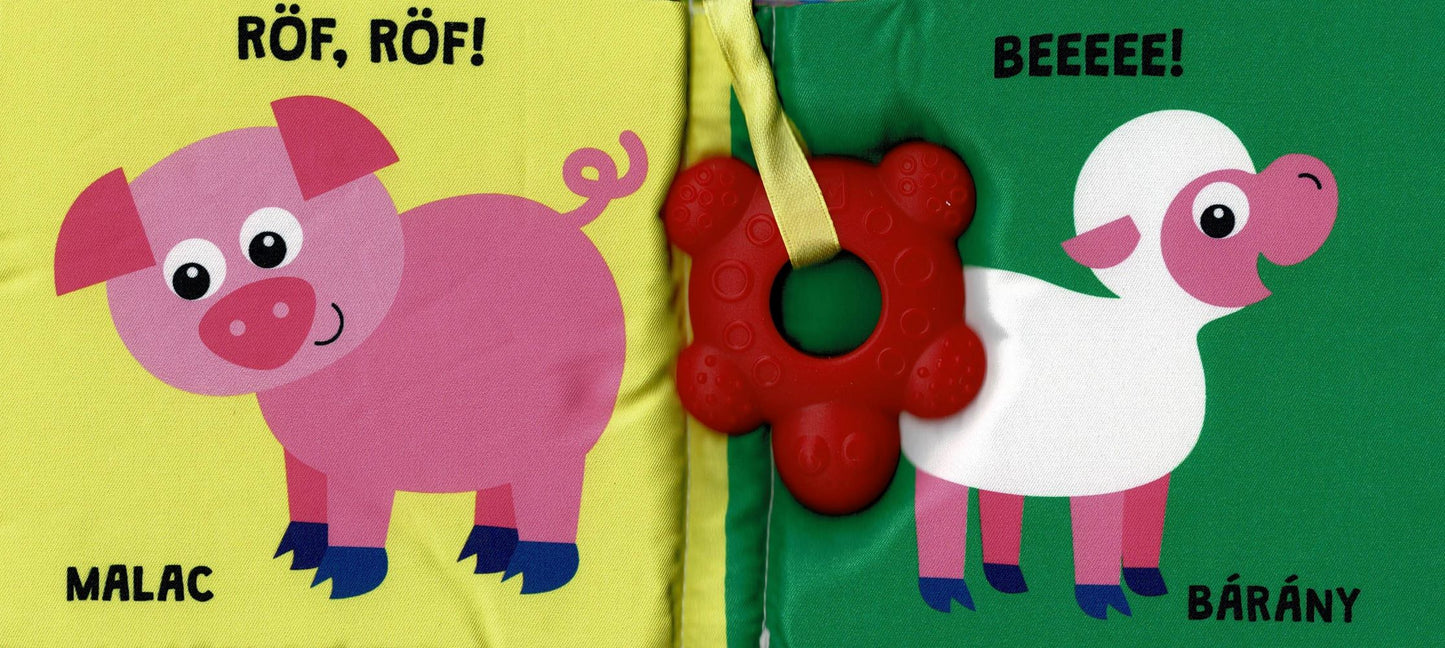 Textilkönyv rágókával - Állatok