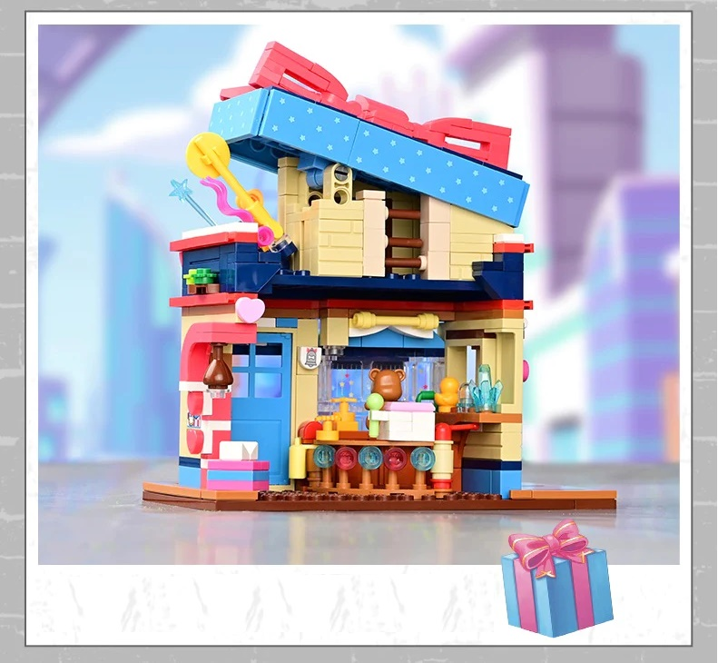 QMAN® K28011 Keeppley | lego-kompatibilis építőjáték | |Poodle kutyus játékboltja