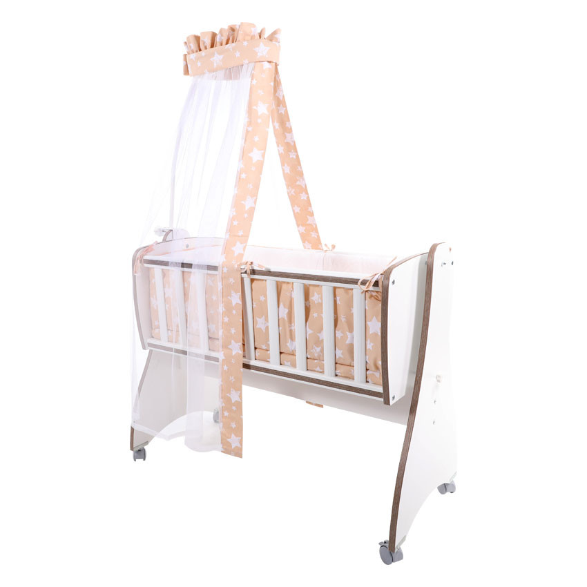 Lorelli First Dreams ringatható bölcső 105x55 - White / Fehér