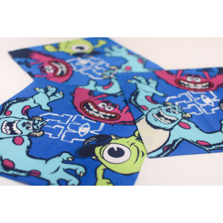 C07 Gyerek textilzsebkendő 3 db - Szörny Rt. - kék