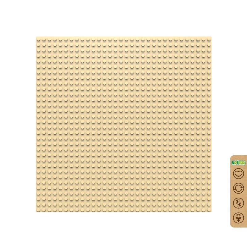 BiOBUDDi BB-0095 | legó-kompatibilis alaplap | 32x32 bütyök bézs
