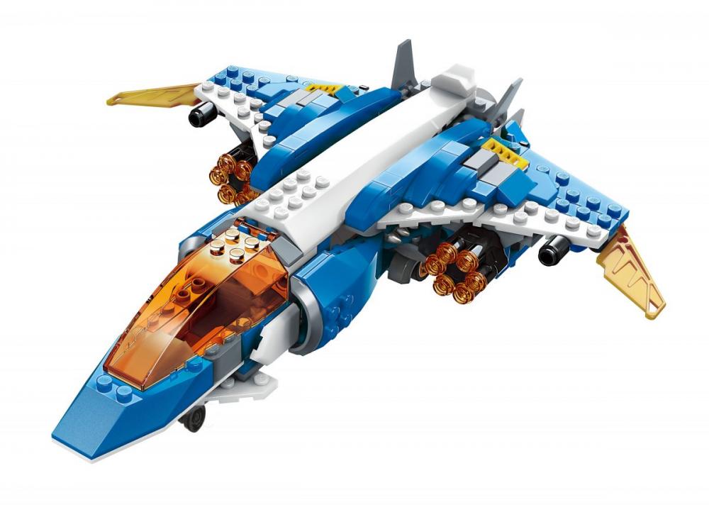 QMAN® 42103 | lego-kompatibilis építőjáték | 604 db építőkocka | 3-az-1-ben szuper kreátor Helikopter, Repülő sárkány vagy Vadászgép