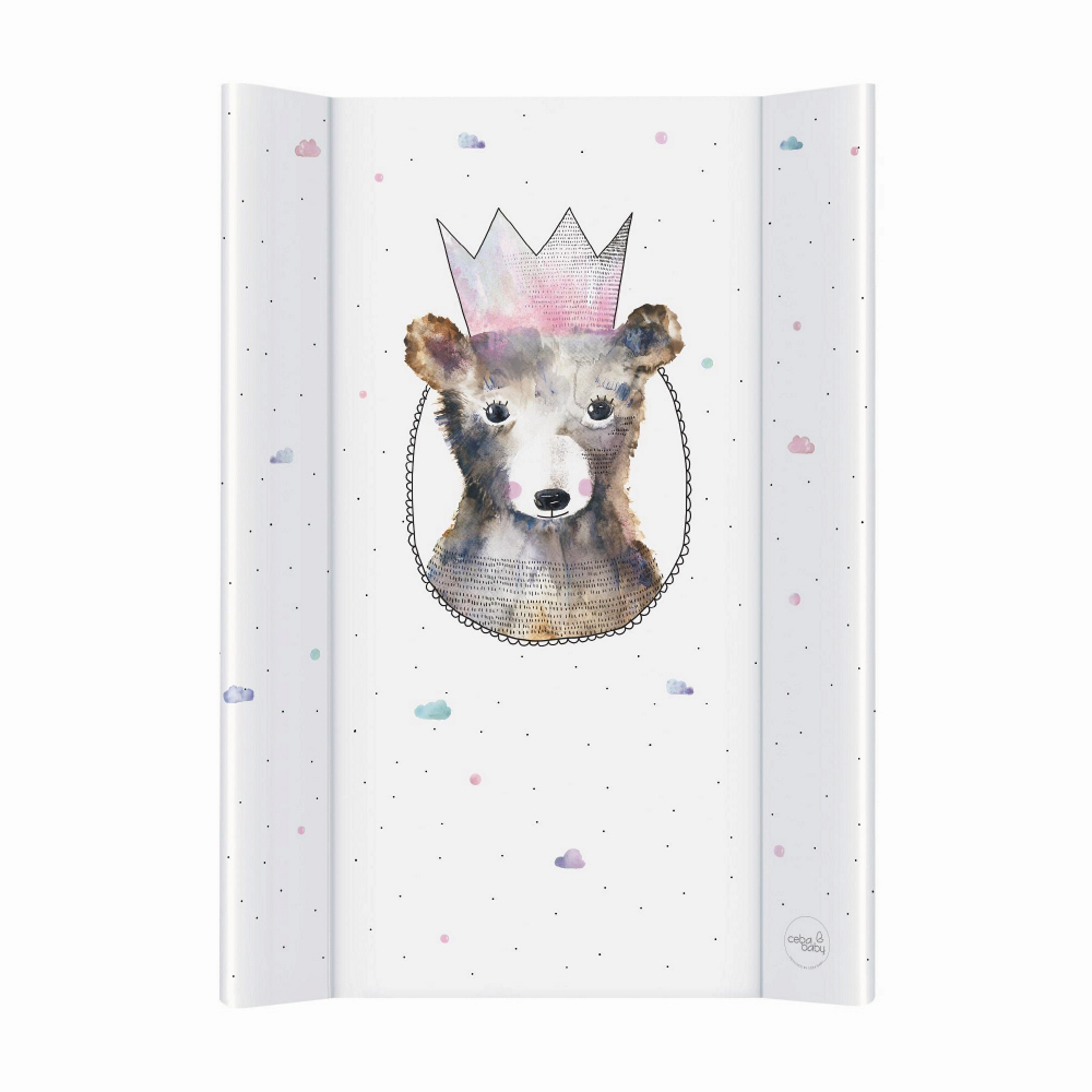 Ceba pelenkázó lap merev 2 oldalú 50x70cm COMFORT  princess maci