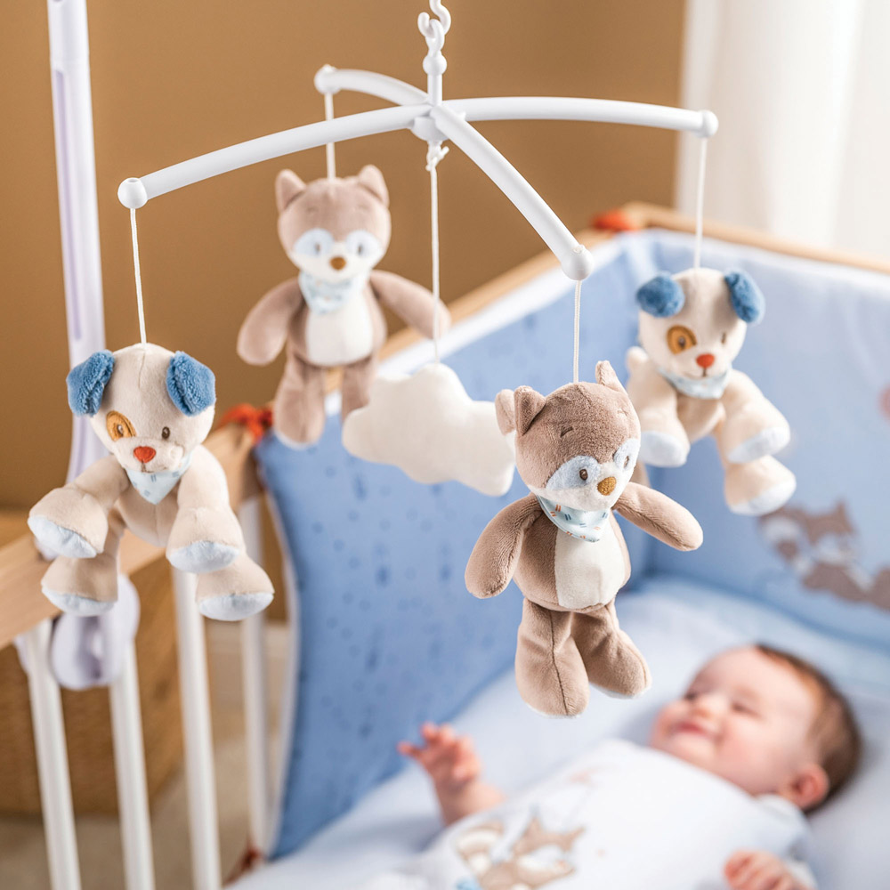 Nattou zenélő-forgó plüss Jim and Bob