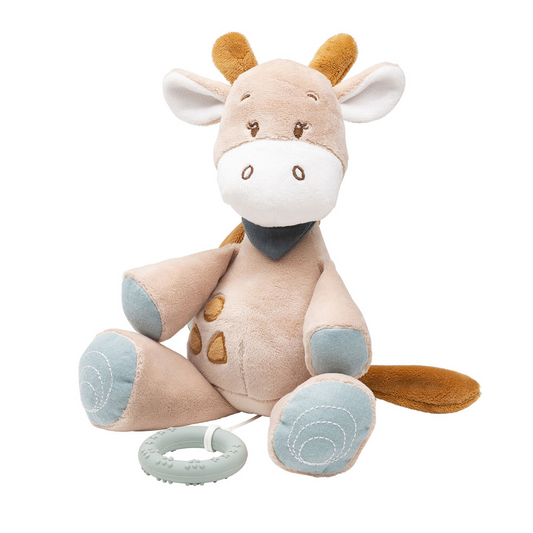 Nattou felhúzós zenélő játék plüss nagy Luna and Axel - Luna, a zsiráf 30cm