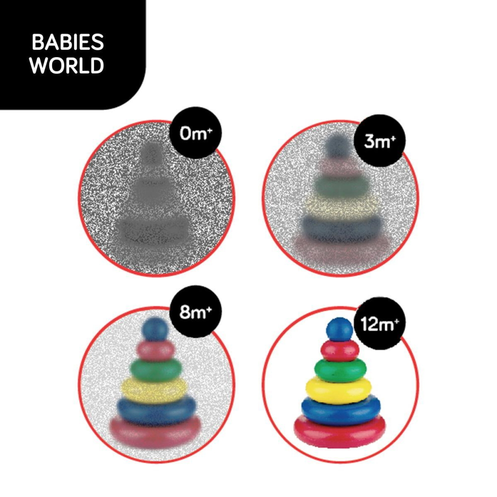 BabyOno készségfejlesztő piramis Tiny Yoga C:MORE