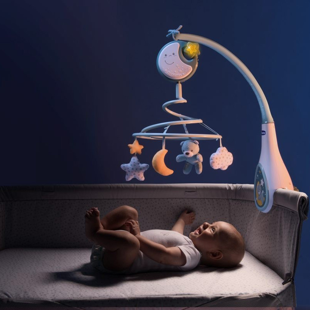 Chicco zenélő forgó Next 2 Dreams - éjszakai fény kék