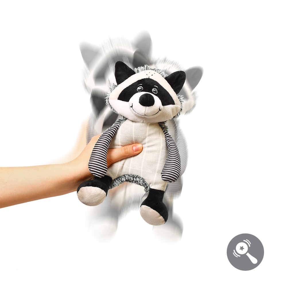 BabyOno csörgő Rocky mosómaci plüss 25cm 745