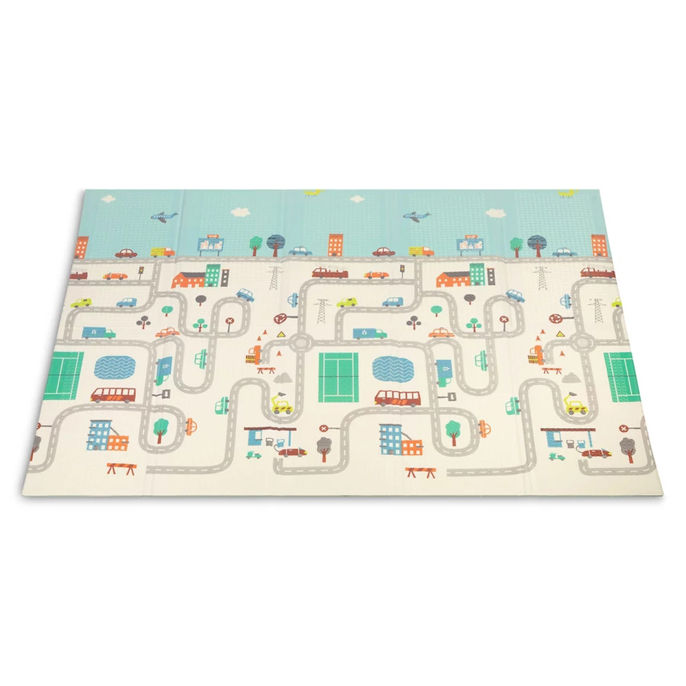 Toyz habszivacs játszószőnyeg kétoldalas 180x200cm Város