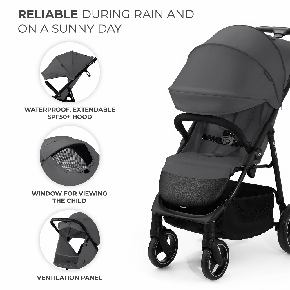 Kinderkraft sportbabakocsi 25 kg Trig 3 Granite grey