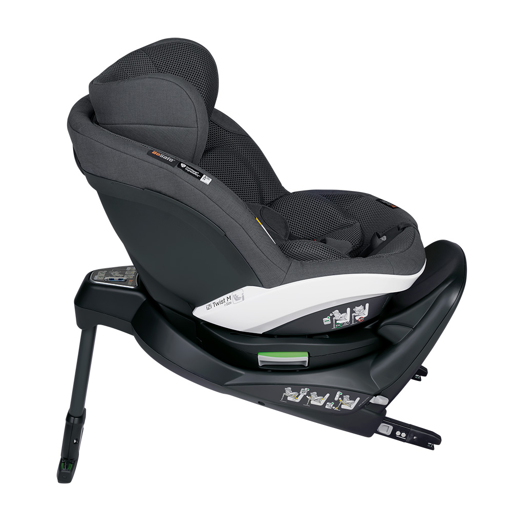 BeSafe gyerekülés iZi Turn M i-Size ISOfix 61-105 cm Anthracite Mesh
