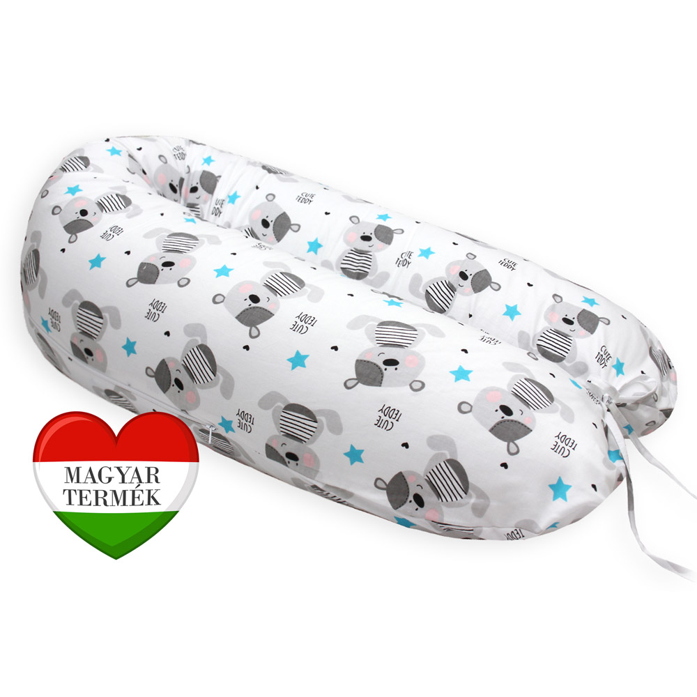 Scamp szoptatós párna univerzális pamut Blue Star Bear SZPE253