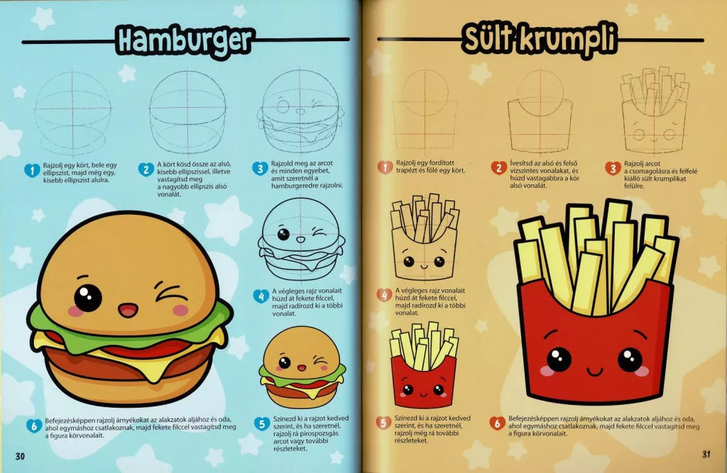 Manga karakterek kawaii stílusban
