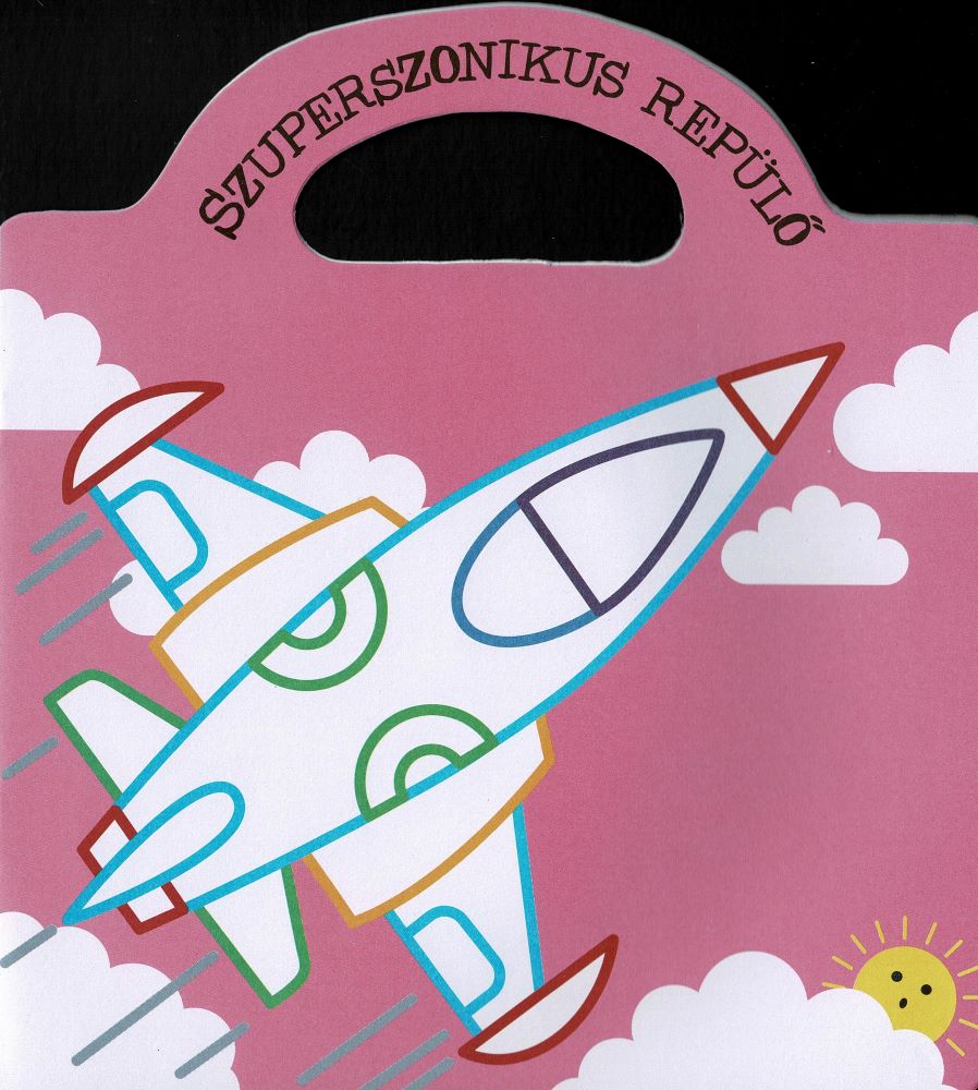 Táskás kifestő matricákkal - Hajók és repülők