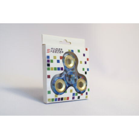 Fidget Spinner FS-Z02 Kék kockás