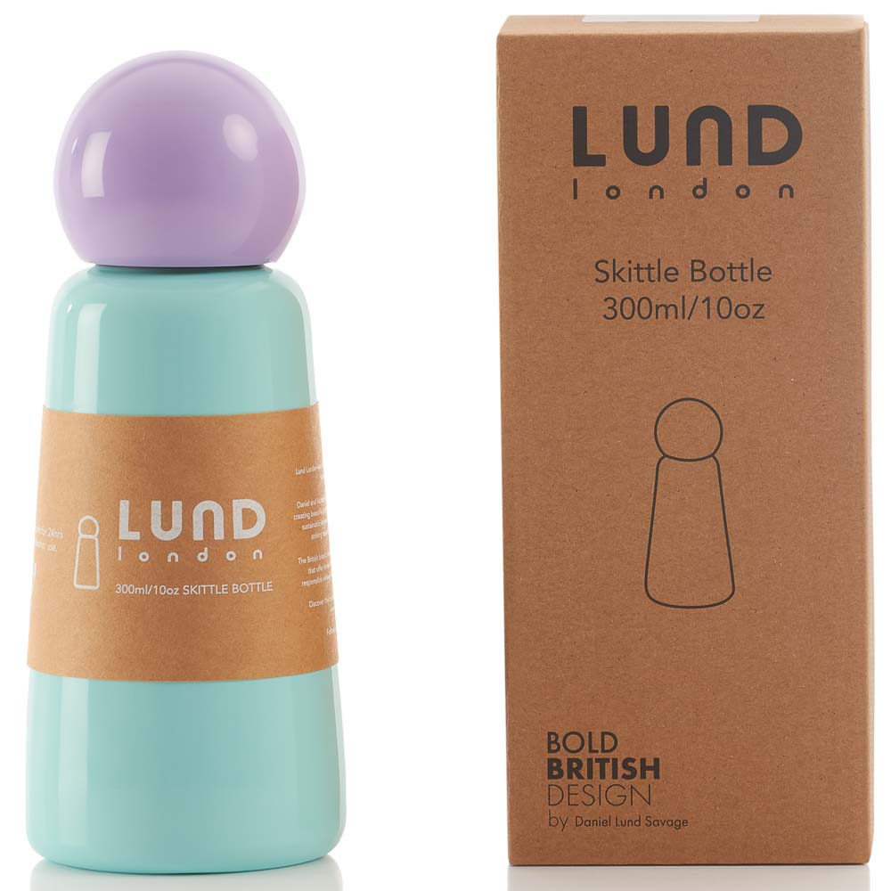 LUND Skittle Mini BPA mentes acél kulacs 300ML Menta/Lila