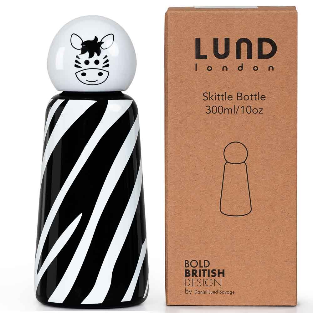 LUND Skittle Mini BPA mentes acél kulacs 300ML ZEBRA