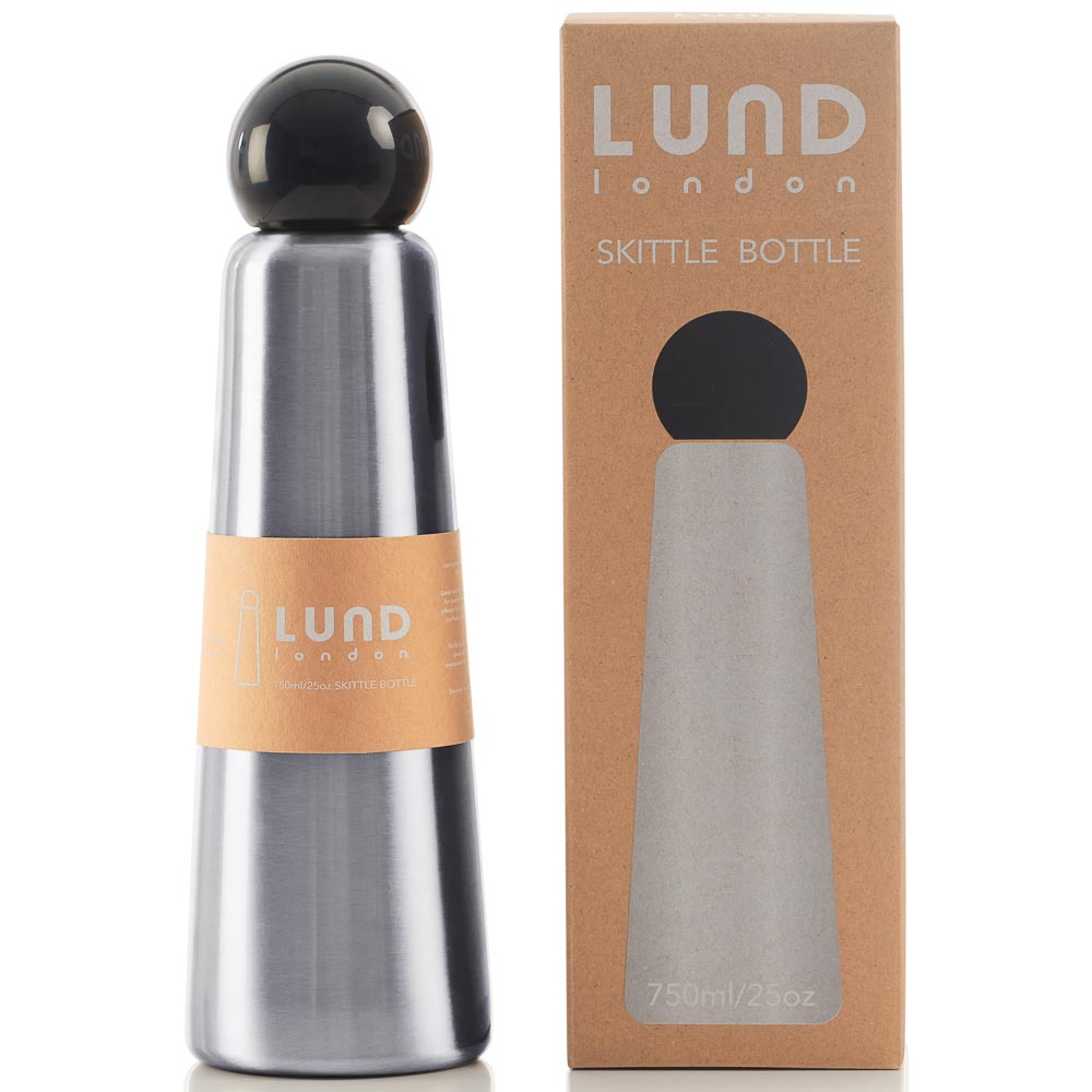 LUND Skittle Jumbo BPA mentes acél kulacs 750ML Midnight Black