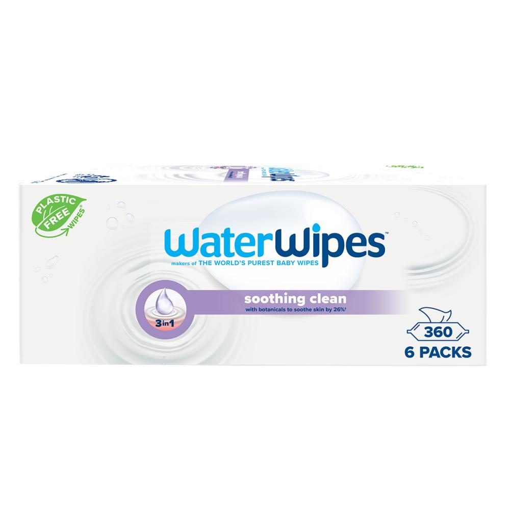 WaterWipes Soothing Clean Műanyagmentes Nedves Törlőkendő 360db