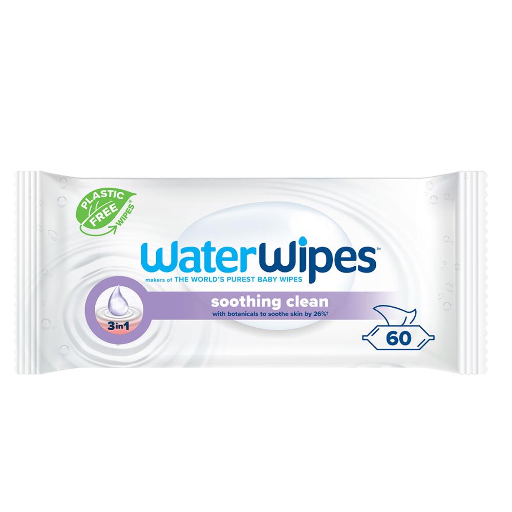 WaterWipes Soothing Clean Műanyagmentes Nedves Törlőkendő 360db