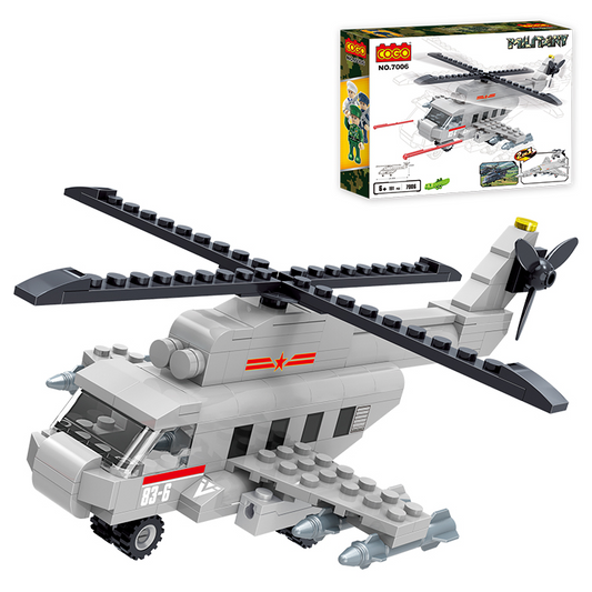 COGO® 7006 | lego-kompatibilis építőjáték | 191 db építőkocka | Harci helikopter