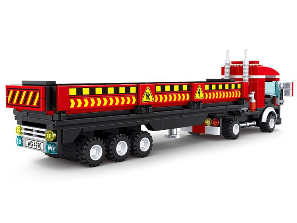 WANGE® 4970 | lego-kompatibilis építőjáték | 323 db építőkocka | Nyergesvontató kamion