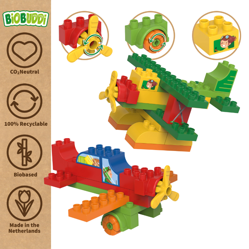 BiOBUDDi BB-0240 | legó-duplo-kompatibilis bio építőjáték | Repülők