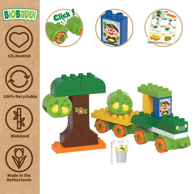 BiOBUDDi BB-0246 | legó-duplo-kompatibilis bio építőjáték | Körtefarm