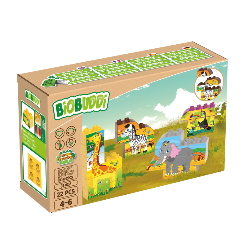 BiOBUDDi BB-0257 | legó-duplo-kompatibilis bio építőjáték | Safaris képalkotás