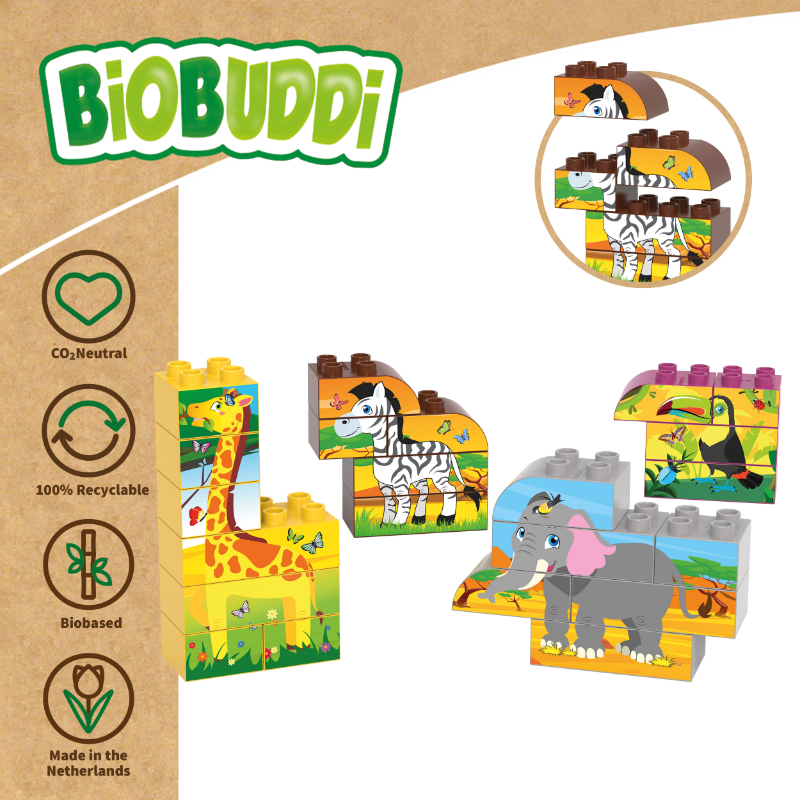 BiOBUDDi BB-0257 | legó-duplo-kompatibilis bio építőjáték | Safaris képalkotás