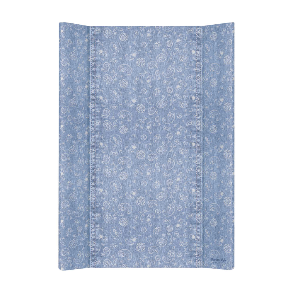 Ceba pelenkázó lap puha 2 oldalú 50x70cm Denim style boho kék