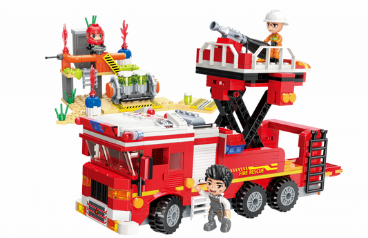 QMAN® W12013 | lego-kompatibilis építőjáték | 539 db építőkocka | Tűzvonalból mentés
