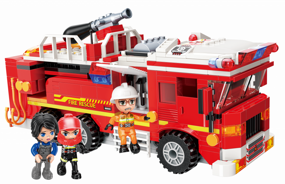 QMAN® W12013 | lego-kompatibilis építőjáték | 539 db építőkocka | Tűzvonalból mentés