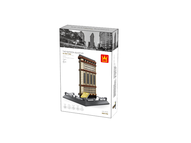 WANGE® 4220 | lego-kompatibilis építőjáték | 838 db építőkocka | Flatiron building – New York