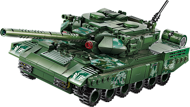 QMAN® 42301 | lego-kompatibilis építőjáték | 642 db építőkocka | 8-az-1-ben Háborús tank kerekeken