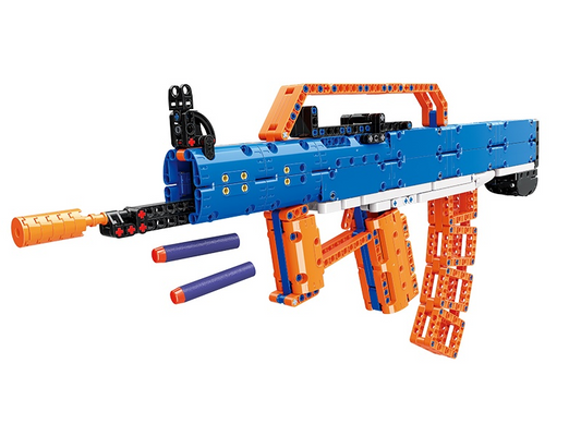 QMAN® 52004 | lego-technic-kompatibilis építőjáték | 528 db építőkocka | Type-95 gépkarabély puska – 10db szivacs tölténnyel