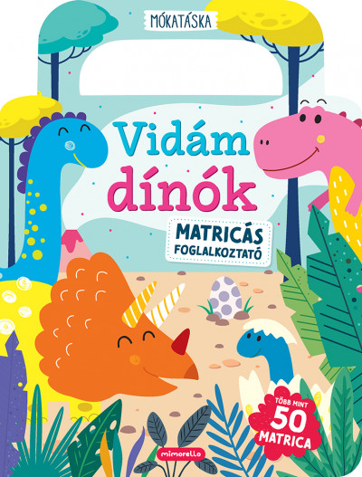 Vidám dínók - Matricás foglalkoztató